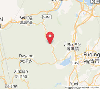 Map of Yidu, Fujian
