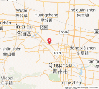 Map of Yidu, Shandong
