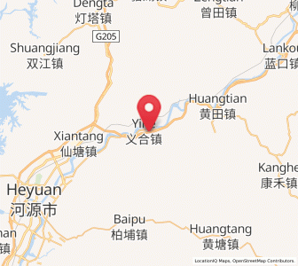 Map of Yihe, Guangdong