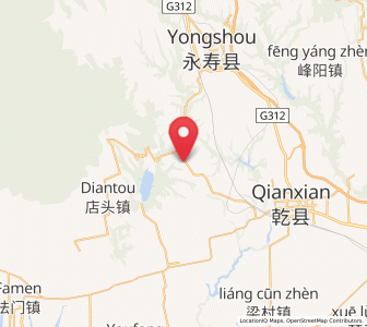 Map of Yijing, Shaanxi