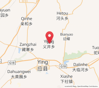 Map of Yijing, Shanxi