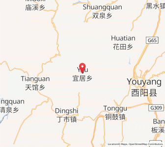 Map of Yiju, Chongqing