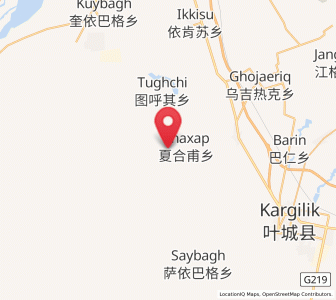Map of Yilkiqi, Xinjiang