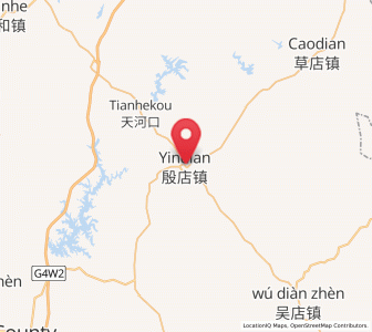Map of Yindian, Hubei