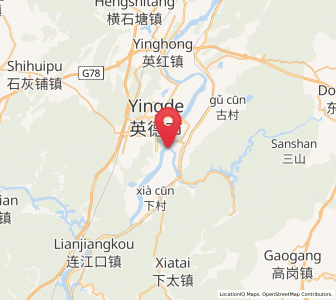 Map of Yingcheng, Guangdong