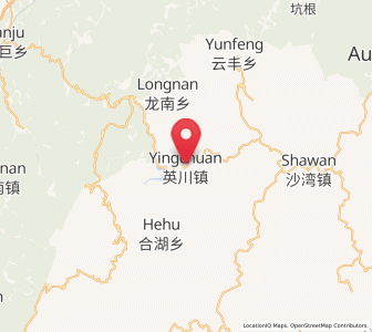 Map of Yingchuan, Zhejiang