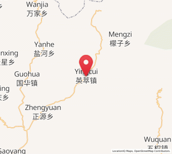 Map of Yingcui, Sichuan