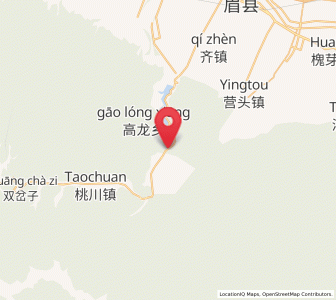 Map of Yingge, Shaanxi