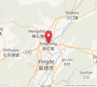 Map of Yinghong, Guangdong