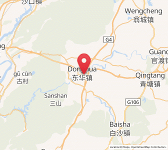 Map of Yinghua, Guangdong