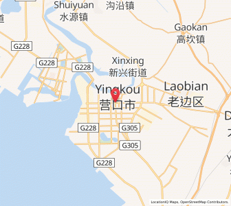 Map of Yingkou, Liaoning