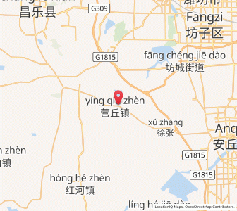 Map of Yingqiu, Shandong