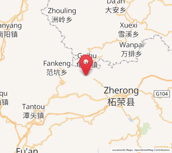 Map of Yingshan, Fujian