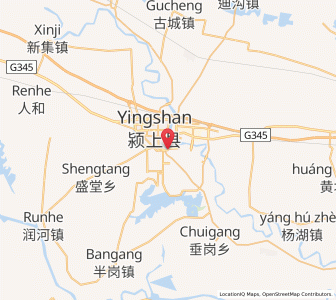 Map of Yingshang Chengguanzhen, Anhui