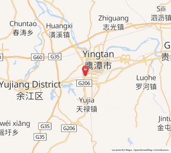 Map of Yingtan, Jiangxi