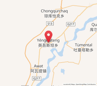 Map of Yingwusitang, Xinjiang