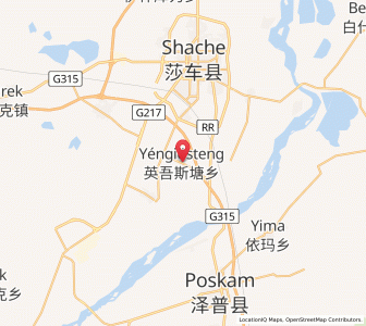 Map of Yingwusitang, Xinjiang