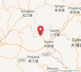 Map of Yingya, Guangdong