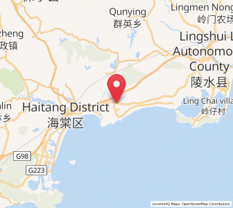 Map of Yingzhou, Hainan