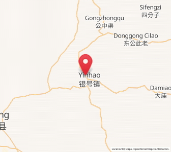Map of Yinhao, Inner Mongolia