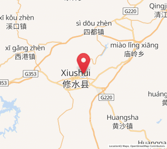 Map of Yining, Jiangxi