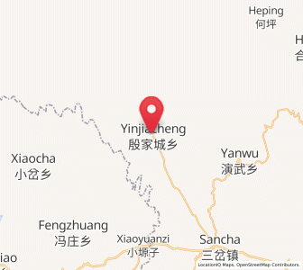 Map of Yinjiacheng, Gansu
