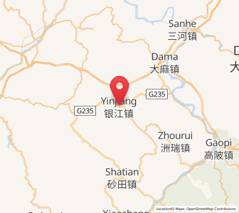 Map of Yinjiang, Guangdong