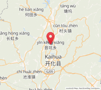 Map of Yinkeng, Zhejiang