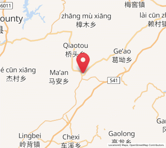 Map of Yinkeng, Jiangxi