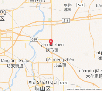Map of Yinma, Shandong