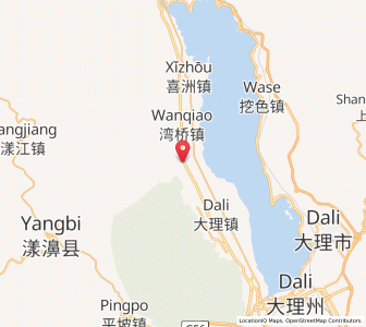 Map of Yinqiao Zhen, Yunnan
