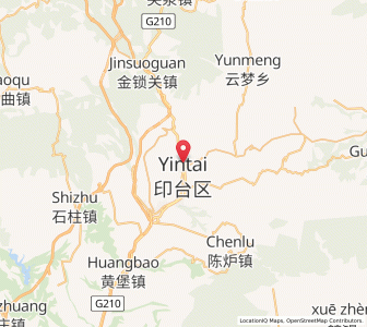 Map of Yintai, Shaanxi