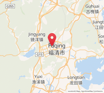 Map of Yinxi, Fujian