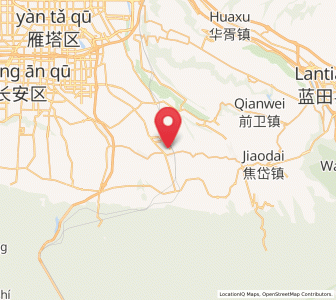 Map of Yinzhen, Shaanxi