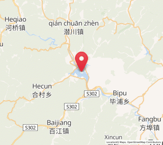 Map of Yinzhu, Zhejiang