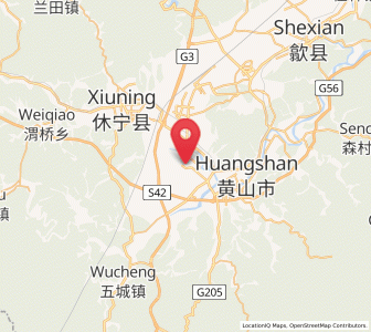 Map of Yiqi, Anhui