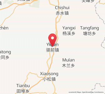 Map of Yiqian, Jiangxi