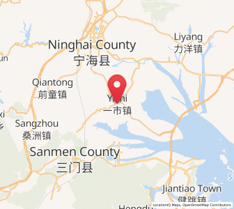 Map of Yishi, Zhejiang