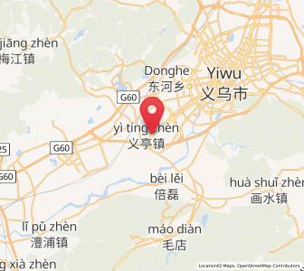Map of Yiting, Zhejiang
