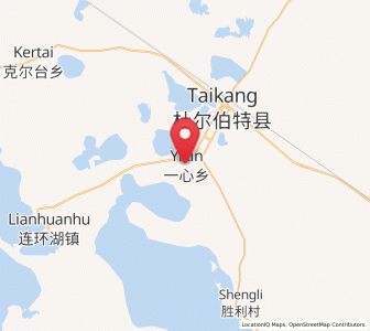 Map of Yixin, Heilongjiang
