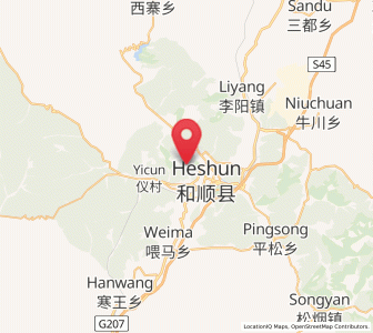 Map of Yixing, Shanxi