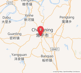 Map of Yiyang, Hunan