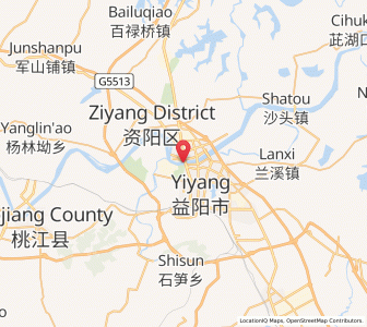 Map of Yiyang, Hunan