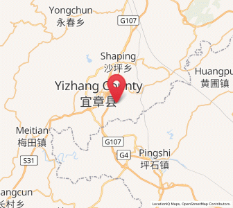 Map of Yizhang Chengguanzhen, Hunan