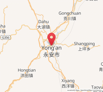 Map of Yong’an, Fujian