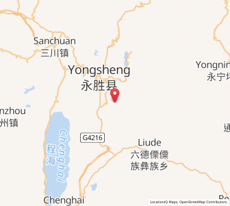 Map of Yongbei, Yunnan