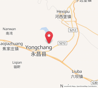 Map of Yongchang Chengguanzhen, Gansu