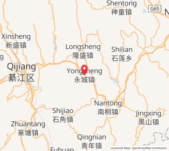 Map of Yongcheng, Chongqing