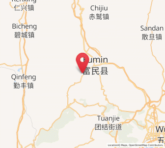 Map of Yongding, Yunnan