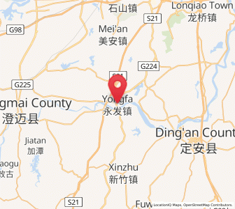 Map of Yongfa, Hainan